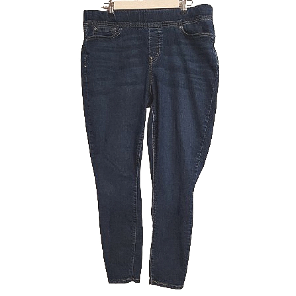 Levis 711 Dark Wash Stretch Skinny Jeans 22W